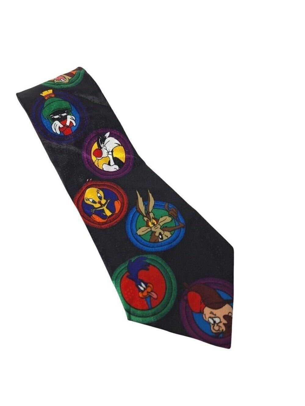 1993 Looney Tunes Taz Tweety Bugs Elmer Necktie